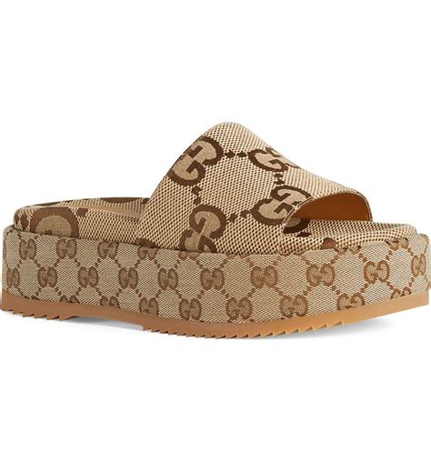 platform slide sandal gucci|gucci platform sandals nordstrom.